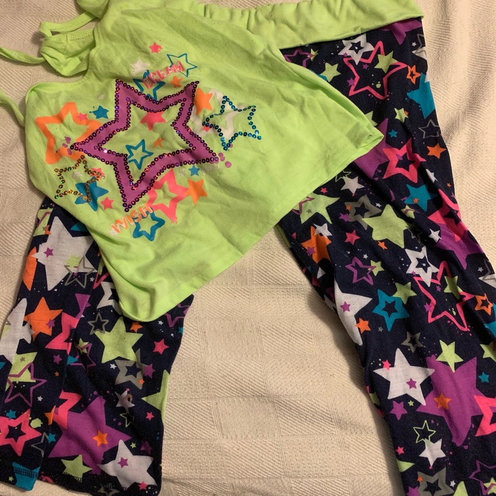 Justice 16/18 pajama set!  Used condition! Cute!